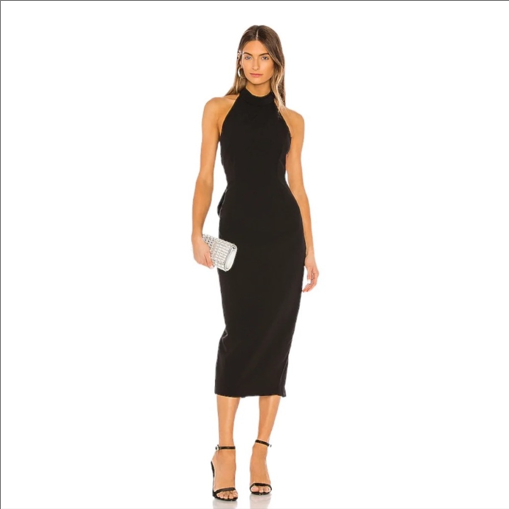 Bardot Jayden Bow Dress in Black - Backless